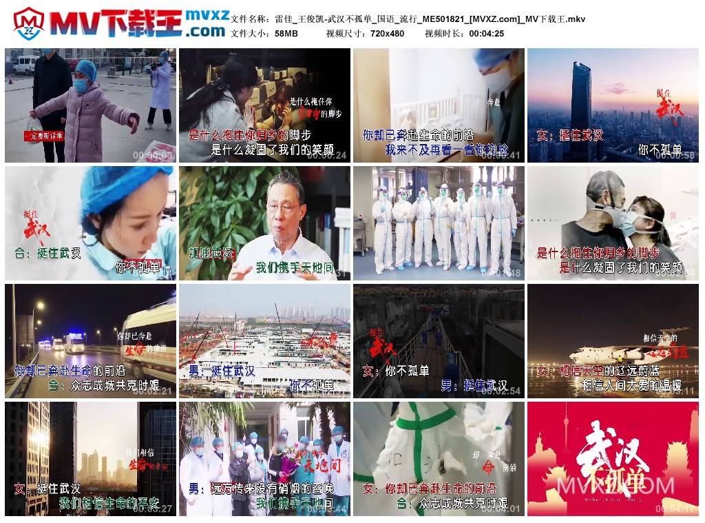 雷佳_王俊凯-武汉不孤单_国语_流行_ME501821